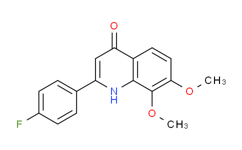 CAS No. 1254973-33-5, 2-(4-Fluorophenyl)-7,8-dimethoxyquinolin-4(1H)-one