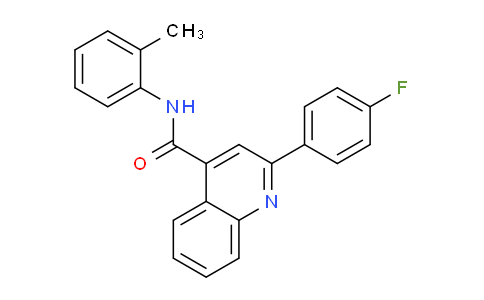 CAS No. 332358-77-7, 2-(4-Fluorophenyl)-N-(o-tolyl)quinoline-4-carboxamide
