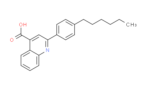 CAS No. 87208-88-6, 2-(4-Hexylphenyl)quinoline-4-carboxylic acid
