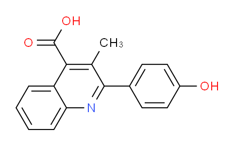 CAS No. 107419-49-8, 2-(4-Hydroxyphenyl)-3-methylquinoline-4-carboxylic acid