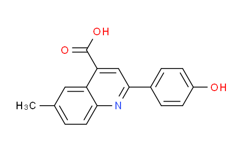 CAS No. 116734-15-7, 2-(4-Hydroxyphenyl)-6-methylquinoline-4-carboxylic acid