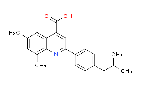 CAS No. 932841-29-7, 2-(4-Isobutylphenyl)-6,8-dimethylquinoline-4-carboxylic acid