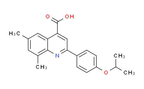 CAS No. 895966-49-1, 2-(4-Isopropoxyphenyl)-6,8-dimethylquinoline-4-carboxylic acid