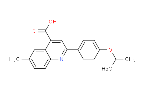 CAS No. 438220-76-9, 2-(4-Isopropoxyphenyl)-6-methylquinoline-4-carboxylic acid