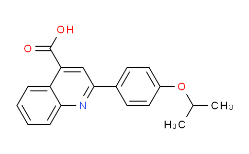 CAS No. 425373-14-4, 2-(4-Isopropoxyphenyl)quinoline-4-carboxylic acid