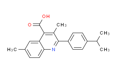 CAS No. 438220-22-5, 2-(4-Isopropylphenyl)-3,6-dimethylquinoline-4-carboxylic acid
