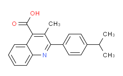 CAS No. 350997-49-8, 2-(4-Isopropylphenyl)-3-methylquinoline-4-carboxylic acid