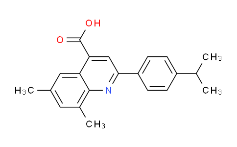 CAS No. 897554-44-8, 2-(4-Isopropylphenyl)-6,8-dimethylquinoline-4-carboxylic acid