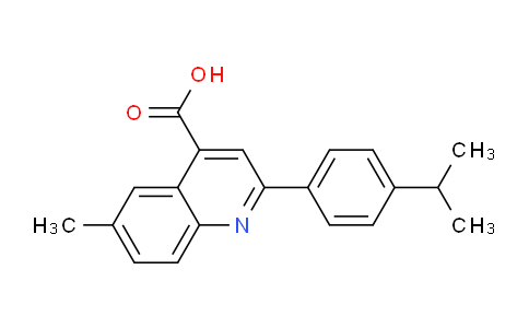 CAS No. 438215-86-2, 2-(4-Isopropylphenyl)-6-methylquinoline-4-carboxylic acid