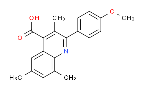 CAS No. 932841-53-7, 2-(4-Methoxyphenyl)-3,6,8-trimethylquinoline-4-carboxylic acid