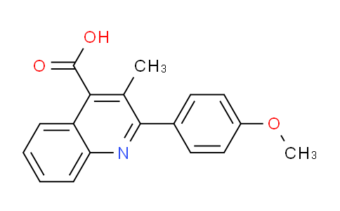 CAS No. 108717-24-4, 2-(4-Methoxyphenyl)-3-methylquinoline-4-carboxylic acid