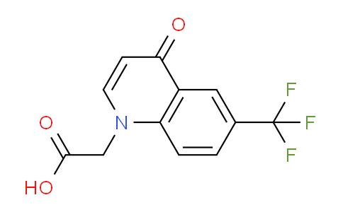 CAS No. 1219212-34-6, 2-(4-Oxo-6-(trifluoromethyl)quinolin-1(4H)-yl)acetic acid