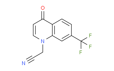 CAS No. 1133123-06-4, 2-(4-Oxo-7-(trifluoromethyl)quinolin-1(4H)-yl)acetonitrile