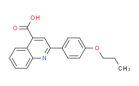 CAS No. 51842-69-4, 2-(4-Propoxyphenyl)quinoline-4-carboxylic acid