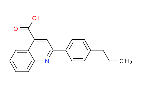 CAS No. 350997-40-9, 2-(4-Propylphenyl)quinoline-4-carboxylic acid