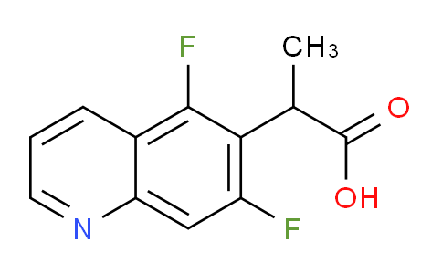 CAS No. 1226776-94-8, 2-(5,7-Difluoroquinolin-6-yl)propanoic acid