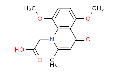CAS No. 1215319-96-2, 2-(5,8-Dimethoxy-2-methyl-4-oxoquinolin-1(4H)-yl)acetic acid