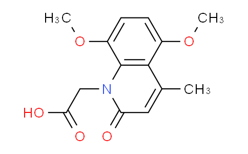 CAS No. 924844-13-3, 2-(5,8-Dimethoxy-4-methyl-2-oxoquinolin-1(2H)-yl)acetic acid