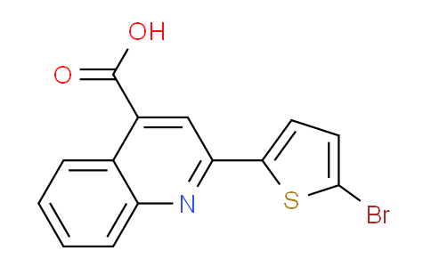 CAS No. 351982-36-0, 2-(5-Bromothiophen-2-yl)quinoline-4-carboxylic acid