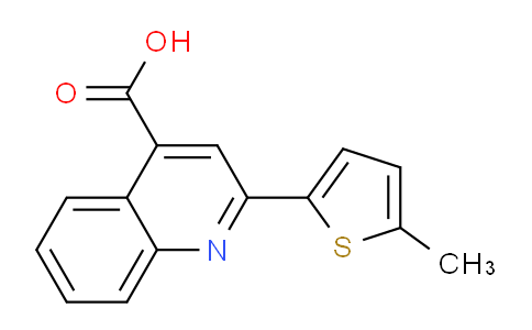 CAS No. 73775-26-5, 2-(5-Methylthiophen-2-yl)quinoline-4-carboxylic acid