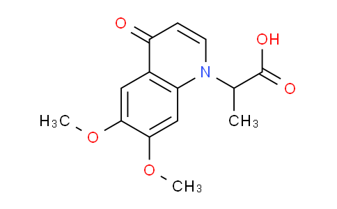 CAS No. 1279201-22-7, 2-(6,7-Dimethoxy-4-oxoquinolin-1(4H)-yl)propanoic acid