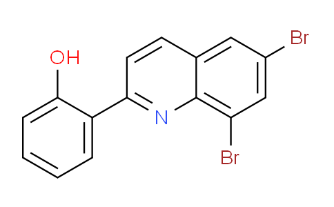 CAS No. 860784-08-3, 2-(6,8-Dibromoquinolin-2-yl)phenol