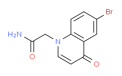 CAS No. 1267498-97-4, 2-(6-Bromo-4-oxoquinolin-1(4H)-yl)acetamide