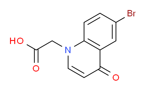 CAS No. 1216901-25-5, 2-(6-Bromo-4-oxoquinolin-1(4H)-yl)acetic acid