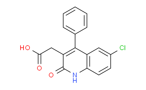 CAS No. 51505-10-3, 2-(6-Chloro-2-oxo-4-phenyl-1,2-dihydroquinolin-3-yl)acetic acid