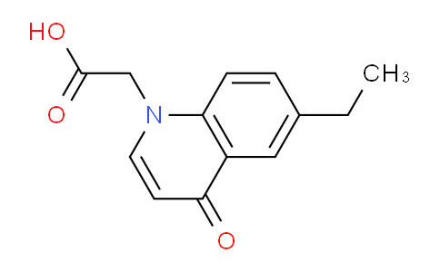 CAS No. 1279214-85-5, 2-(6-Ethyl-4-oxoquinolin-1(4H)-yl)acetic acid