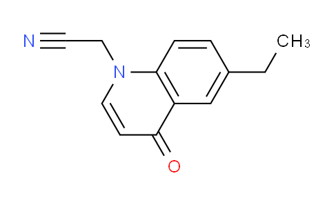 CAS No. 1279210-09-1, 2-(6-Ethyl-4-oxoquinolin-1(4H)-yl)acetonitrile