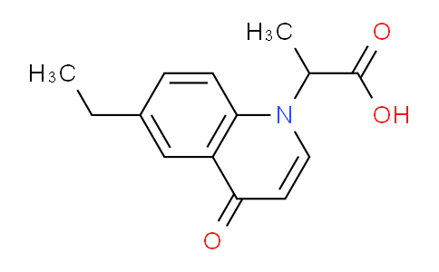 CAS No. 1279201-34-1, 2-(6-Ethyl-4-oxoquinolin-1(4H)-yl)propanoic acid