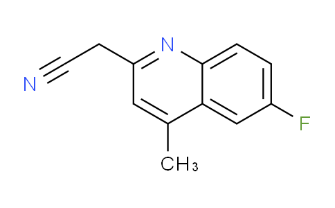 CAS No. 1437385-57-3, 2-(6-Fluoro-4-methylquinolin-2-yl)acetonitrile