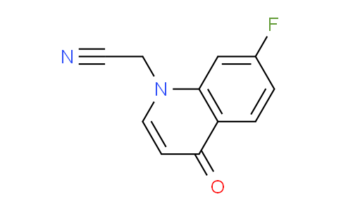 CAS No. 1315344-35-4, 2-(7-Fluoro-4-oxoquinolin-1(4H)-yl)acetonitrile