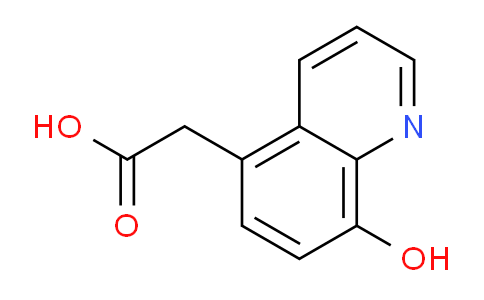CAS No. 57434-92-1, 2-(8-Hydroxyquinolin-5-yl)acetic acid