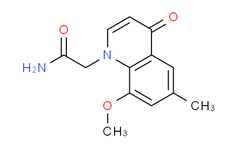 CAS No. 1315373-57-9, 2-(8-Methoxy-6-methyl-4-oxoquinolin-1(4H)-yl)acetamide