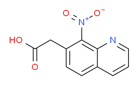 CAS No. 1312138-14-9, 2-(8-Nitroquinolin-7-yl)acetic acid