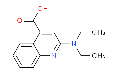 CAS No. 1097095-11-8, 2-(Diethylamino)quinoline-4-carboxylic acid
