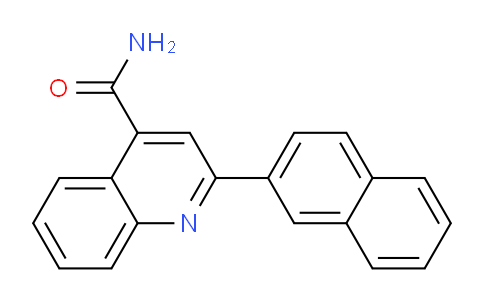 CAS No. 201015-10-3, 2-(Naphthalen-2-yl)quinoline-4-carboxamide