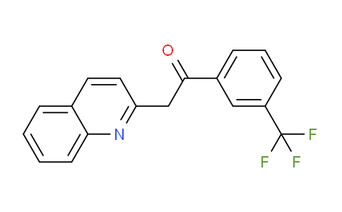 CAS No. 849021-38-1, 2-(Quinolin-2-yl)-1-(3-(trifluoromethyl)phenyl)ethanone