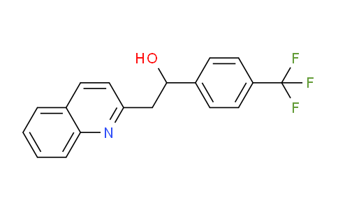 CAS No. 496947-30-9, 2-(Quinolin-2-yl)-1-(4-(trifluoromethyl)phenyl)ethanol