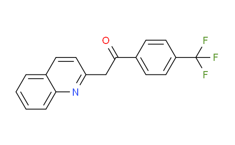 CAS No. 283597-72-8, 2-(Quinolin-2-yl)-1-(4-(trifluoromethyl)phenyl)ethanone