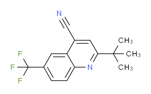 CAS No. 1416440-02-2, 2-(tert-Butyl)-6-(trifluoromethyl)quinoline-4-carbonitrile