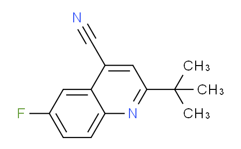 CAS No. 1368366-19-1, 2-(tert-Butyl)-6-fluoroquinoline-4-carbonitrile