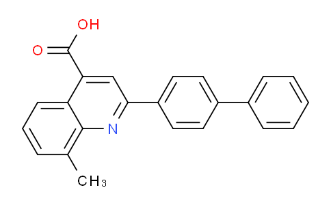 CAS No. 107027-46-3, 2-([1,1'-Biphenyl]-4-yl)-8-methylquinoline-4-carboxylic acid