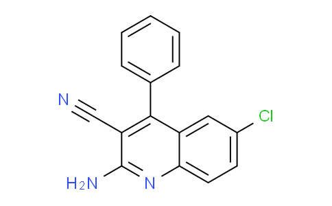 CAS No. 31407-27-9, 2-Amino-6-chloro-4-phenylquinoline-3-carbonitrile