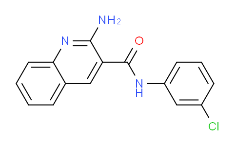 CAS No. 446052-45-5, 2-Amino-N-(3-chlorophenyl)quinoline-3-carboxamide