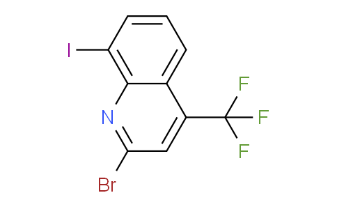 CAS No. 590372-08-0, 2-Bromo-8-iodo-4-(trifluoromethyl)quinoline