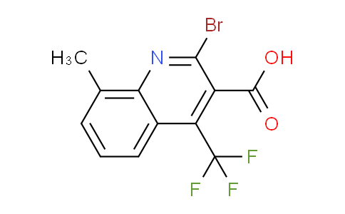 CAS No. 596845-52-2, 2-Bromo-8-methyl-4-(trifluoromethyl)quinoline-3-carboxylic acid