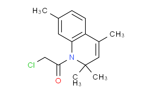 CAS No. 28745-09-7, 2-Chloro-1-(2,2,4,7-tetramethylquinolin-1(2H)-yl)ethanone